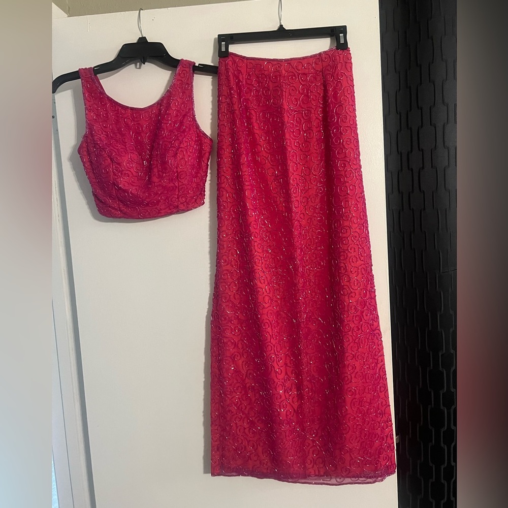 Vintage Sean X Press 2 piece beaded dress. Size XS